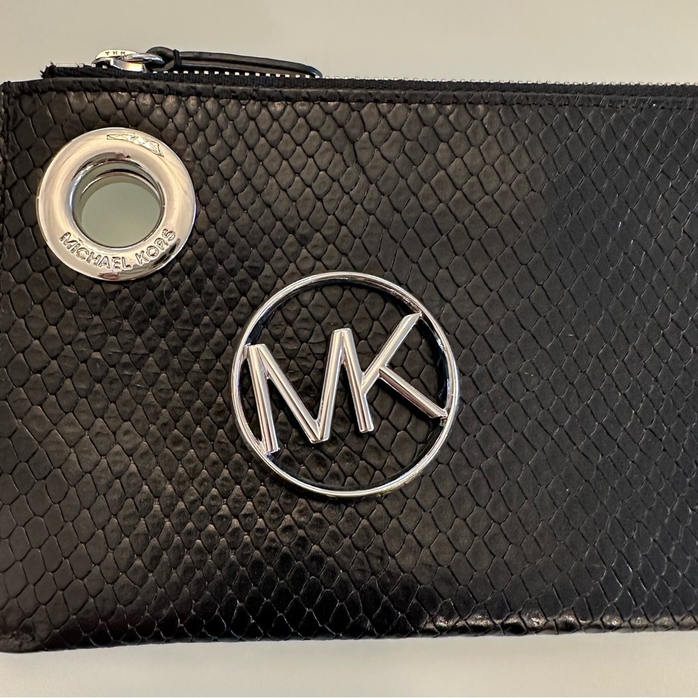 NWOT | Michael Kors | Jet Set Trio | Black / Charcoal Wristlet / Pouch / Clutch - Picture 10 of 16